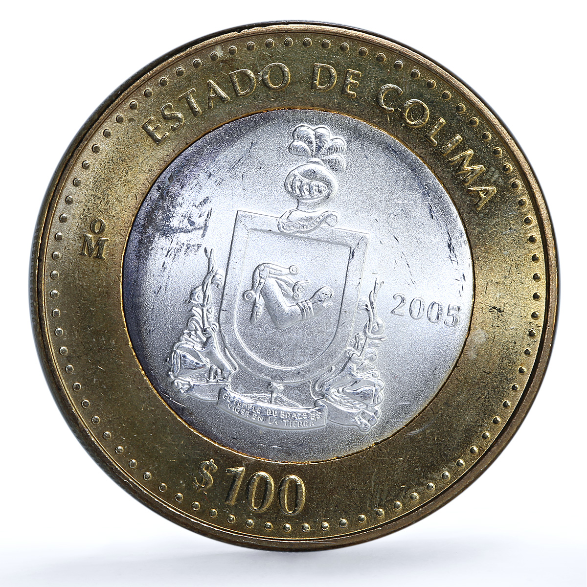 Mexico 100 pesos x 2 Set Colima State KM-729 Federation bimetal coins 2005 Mexico 100 pesos x 2 Set Colima State KM-729 Federation bimetal coins 2005