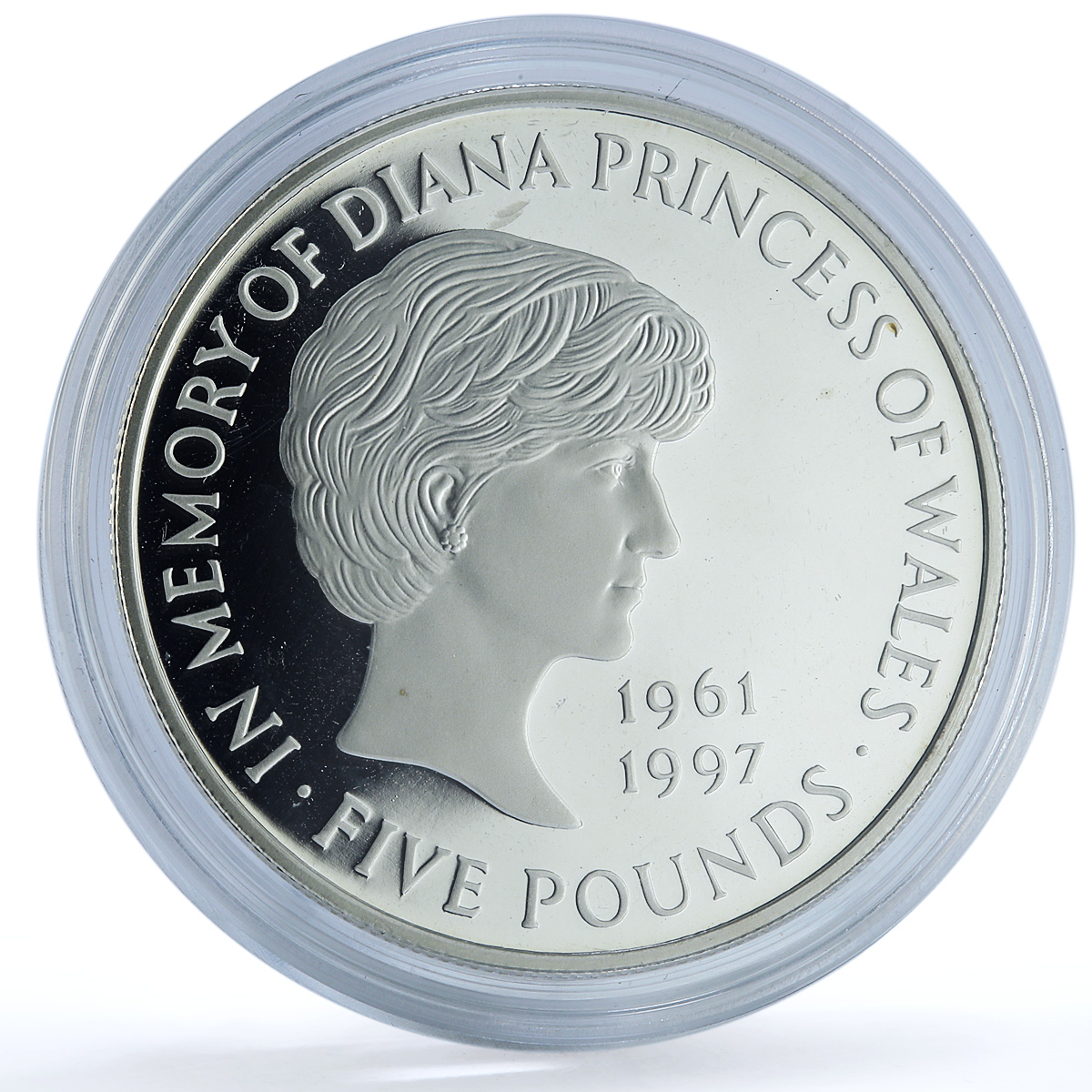 Great Britain 5 pounds Princess Diana Wales KM-997a proof silver coin 1999