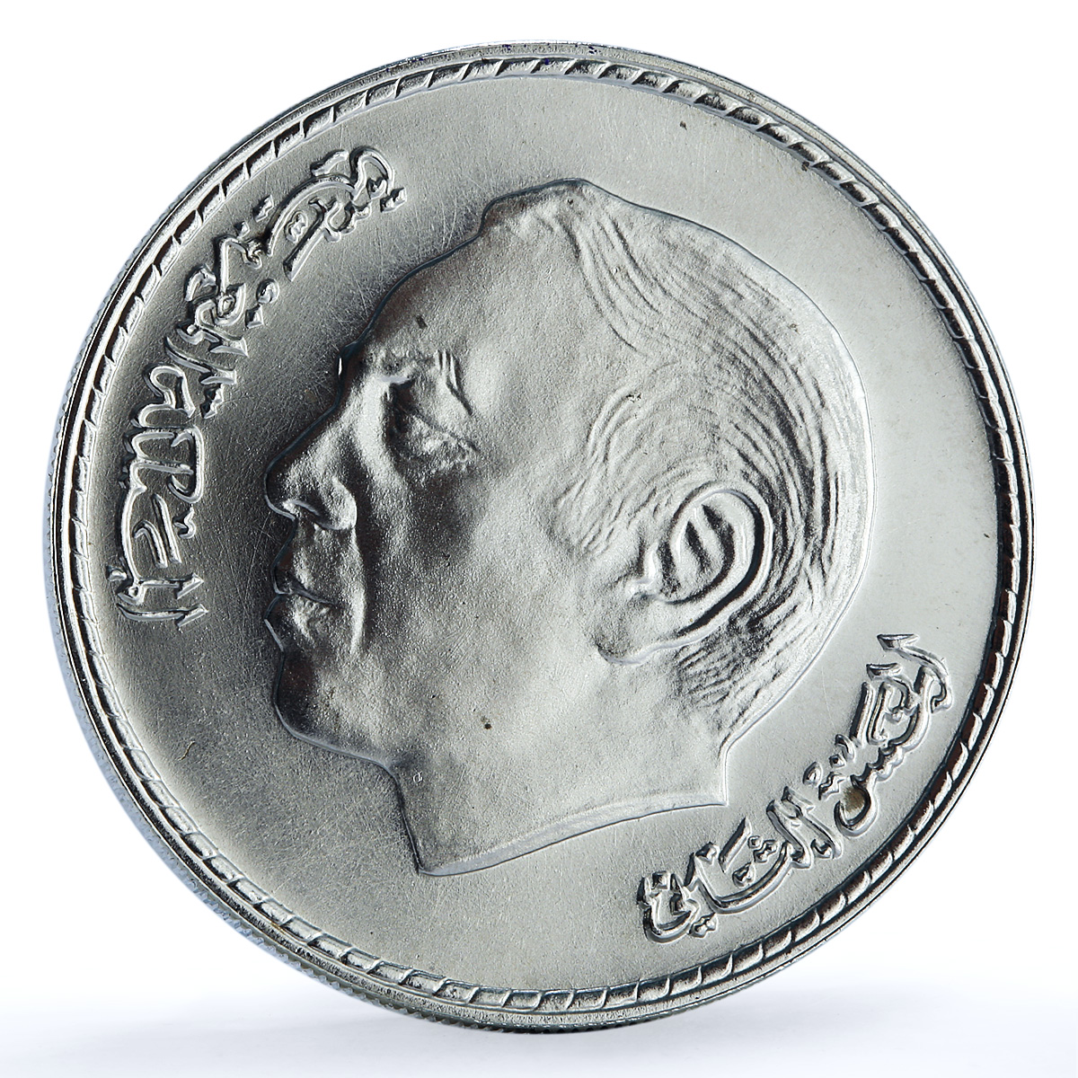 Morocco 200 dirhams Francophone Games Y#91 Sports BU silver coin 1989