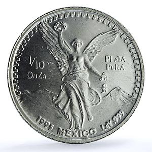Mexico 1/10 onza Libertad Angel of Independence KM-543 Bullion silver coin 1993