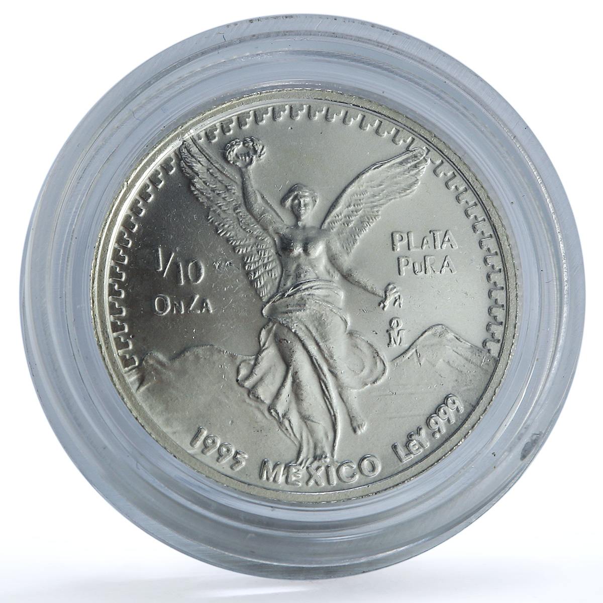 Mexico 1/10 onza Libertad Angel of Independence KM-543 Bullion silver coin 1993 Mexico 1/10 onza Libertad Angel of Independence KM-543 Bullion silver coin 1993