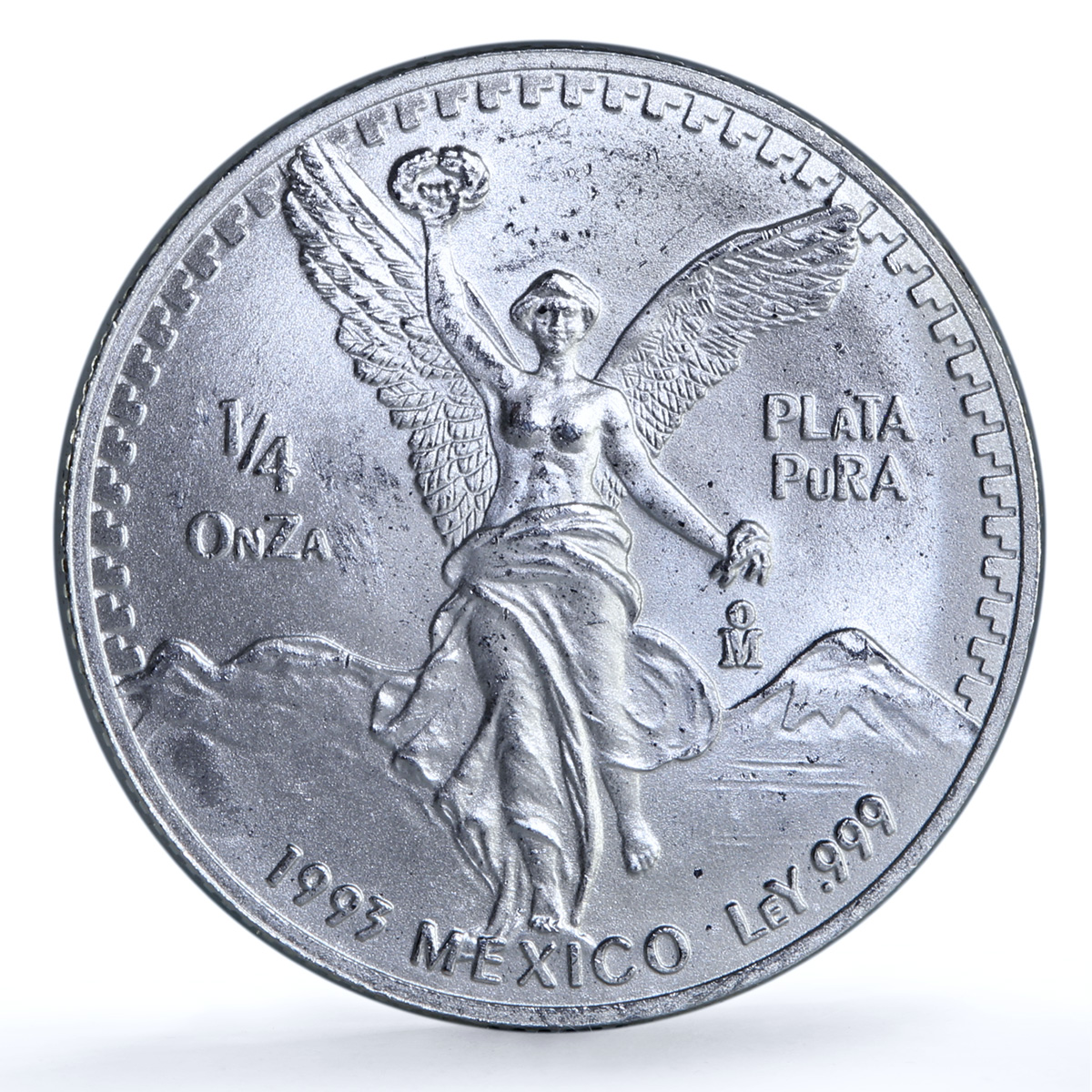 Mexico 1/4 onza Libertad Angel of Independence KM-544 Bullion silver coin 1993 Mexico 1/4 onza Libertad Angel of Independence KM-544 Bullion silver coin 1993