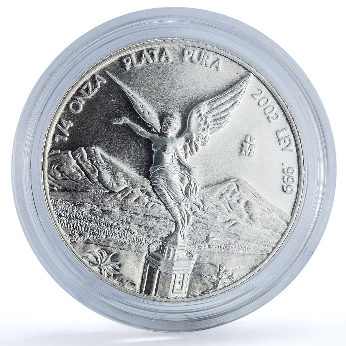 Mexico 1/4 onza Libertad Angel of Independence KM-611 Bullion silver coin 2002 Mexico 1/4 onza Libertad Angel of Independence KM-611 Bullion silver coin 2002