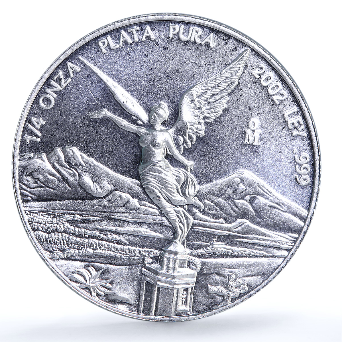 Mexico 1/4 onza Libertad Angel of Independence KM-611 Bullion silver coin 2002 Mexico 1/4 onza Libertad Angel of Independence KM-611 Bullion silver coin 2002