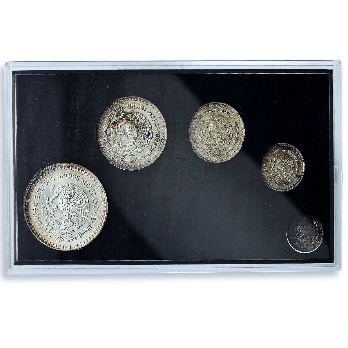 Mexico Various Onzas Set Libertad Angel of Independence BU silver coins 1992 Mexico Various Onzas Set Libertad Angel of Independence BU silver coins 1992