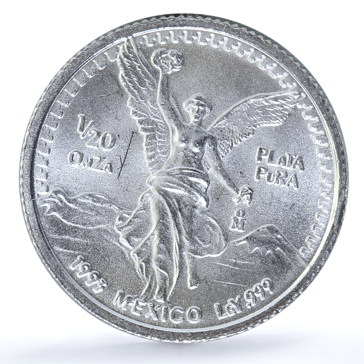 Mexico 1/20 onza Libertad Angel of Independence KM-542 Bullion silver coin 1993 Mexico 1/20 onza Libertad Angel of Independence KM-542 Bullion silver coin 1993