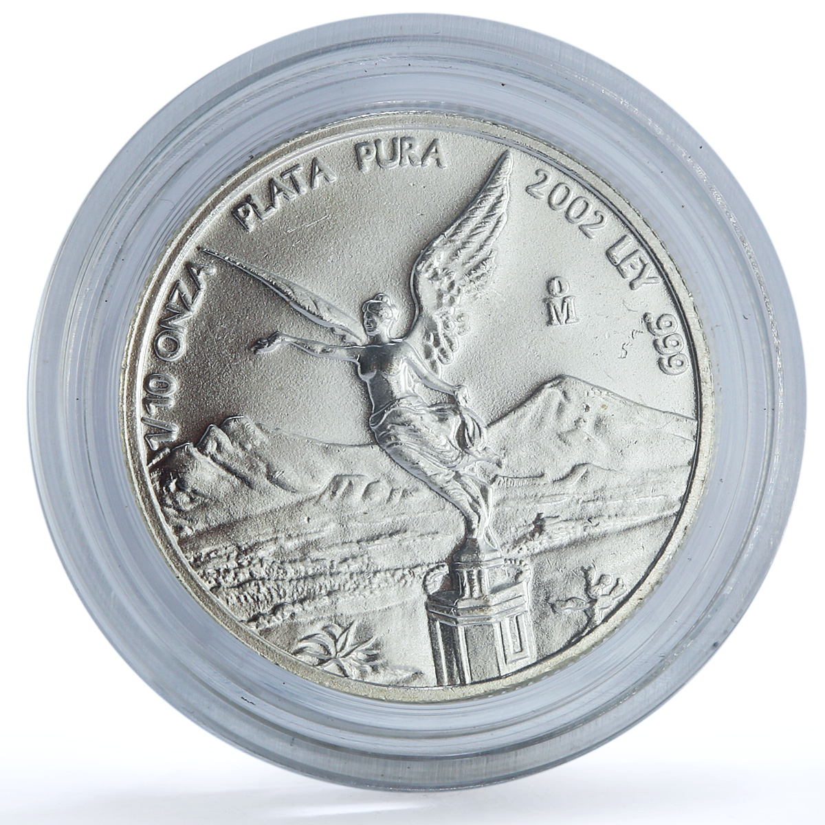Mexico 1/10 onza Libertad Angel of Independence KM-610 Bullion silver coin 2002 Mexico 1/10 onza Libertad Angel of Independence KM-610 Bullion silver coin 2002