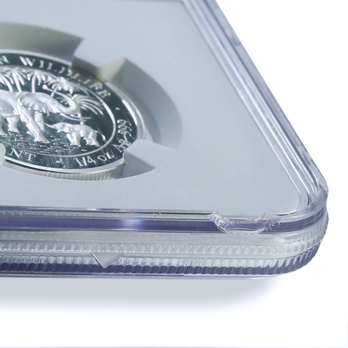 Somalia 25 shillings Elephant KM-177 African Wildlife PF 69 NGC silver coin 2007 Somalia 25 shillings Elephant KM-177 African Wildlife PF 69 NGC silver coin 2007