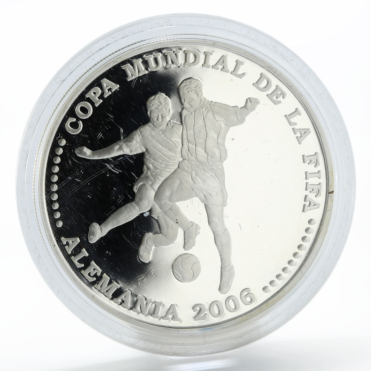 Paraguay 1 guarani Football World Cup Germany silver coin 2003 Paraguay 1 guarani Football World Cup Germany silver coin 2003