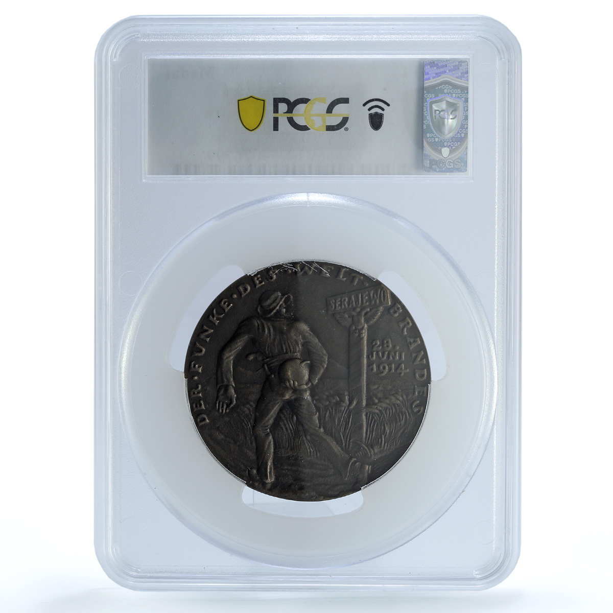 Germany Empire Hartwig Sarajevo Kienast-132 Goetz MS 64 PCGS bronze medal 1914 Germany Empire Hartwig Sarajevo Kienast-132 Goetz MS 64 PCGS bronze medal 1914