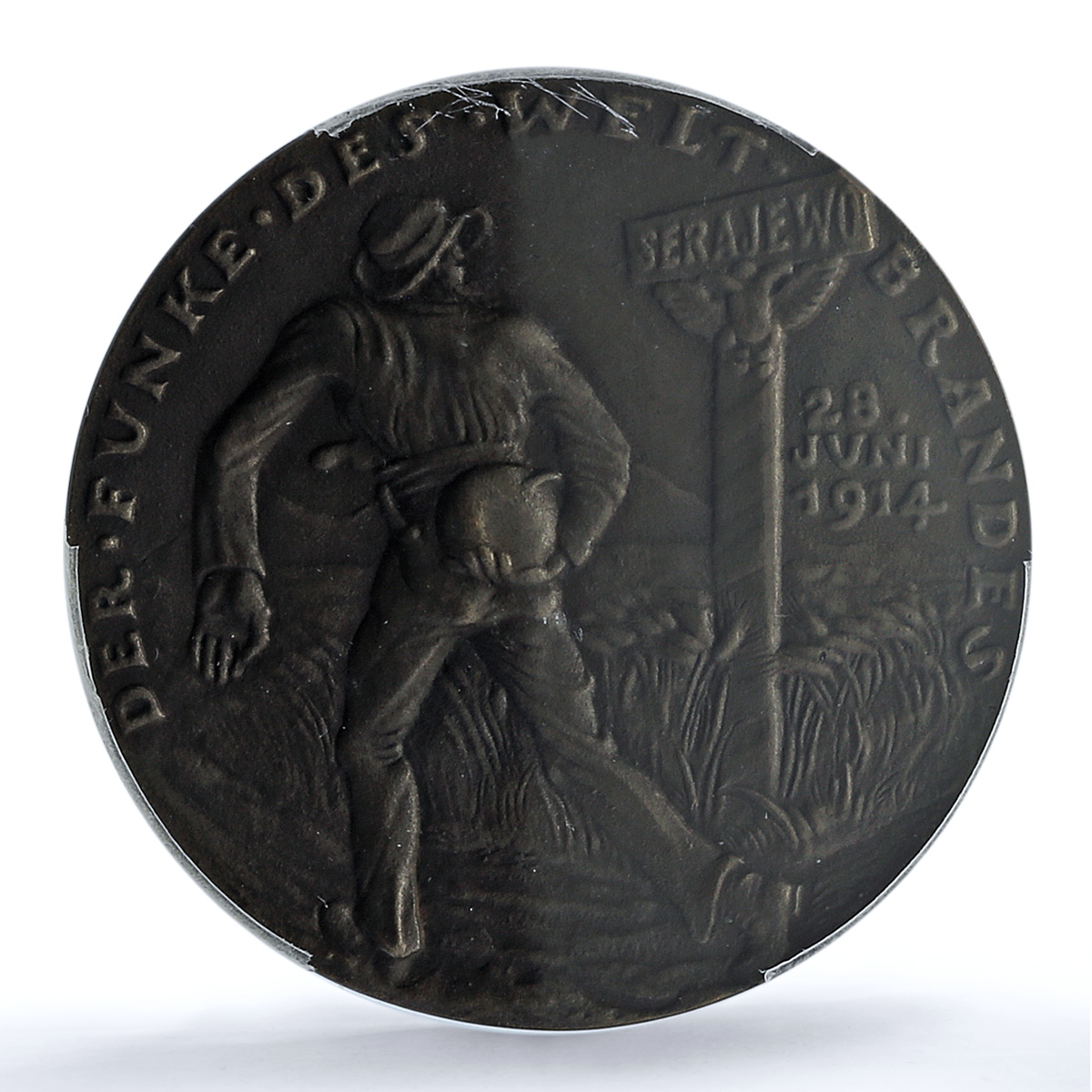 Germany Empire Hartwig Sarajevo Kienast-132 Goetz MS 64 PCGS bronze medal 1914 Germany Empire Hartwig Sarajevo Kienast-132 Goetz MS 64 PCGS bronze medal 1914