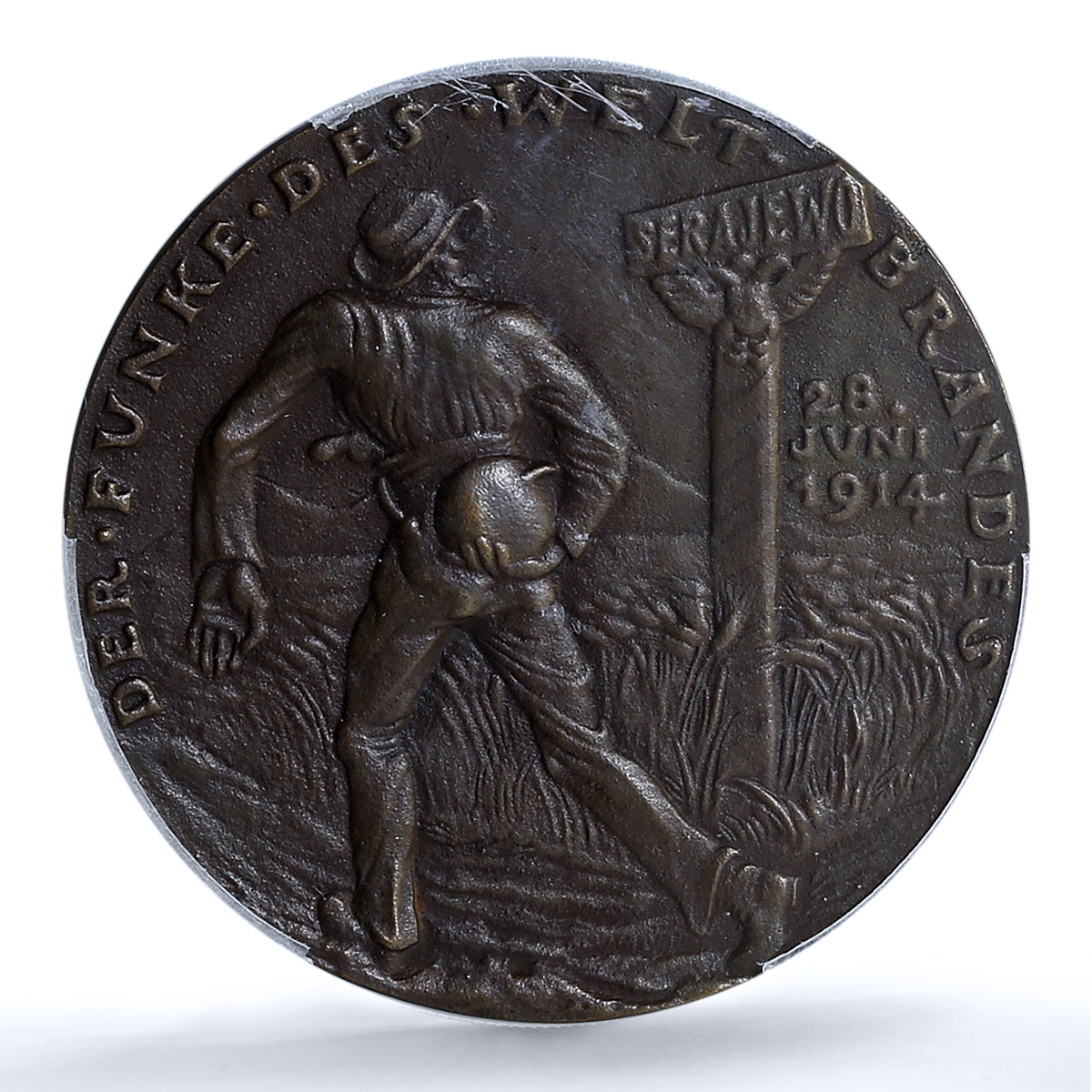 Germany Empire Hartwig Sarajevo Kienast-132 Goetz MS 64 PCGS bronze medal 1914 Germany Empire Hartwig Sarajevo Kienast-132 Goetz MS 64 PCGS bronze medal 1914
