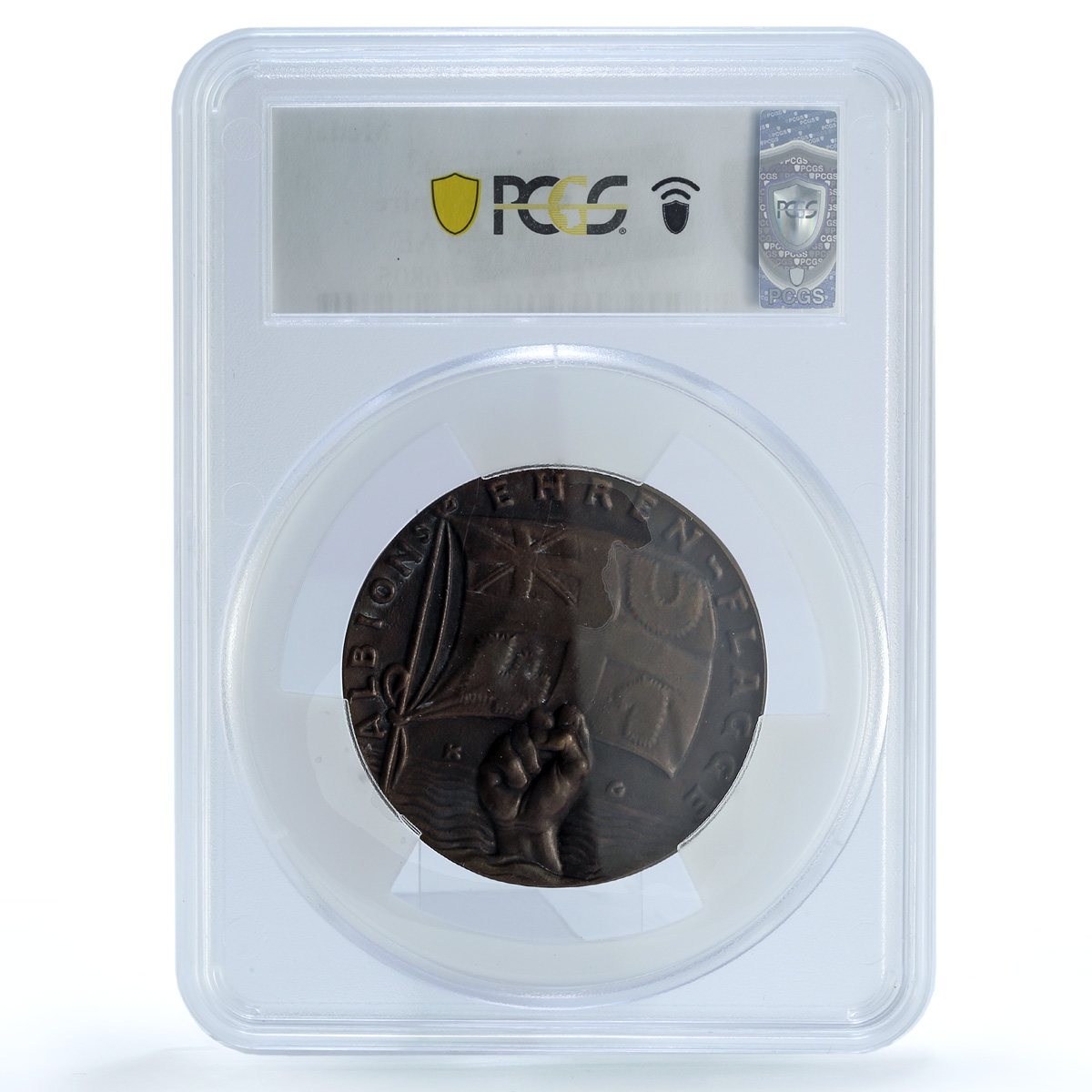 Germany Empire Baralong U 41 Sink Kienast-163 Goetz MS 63 PCGS bronze medal 1915