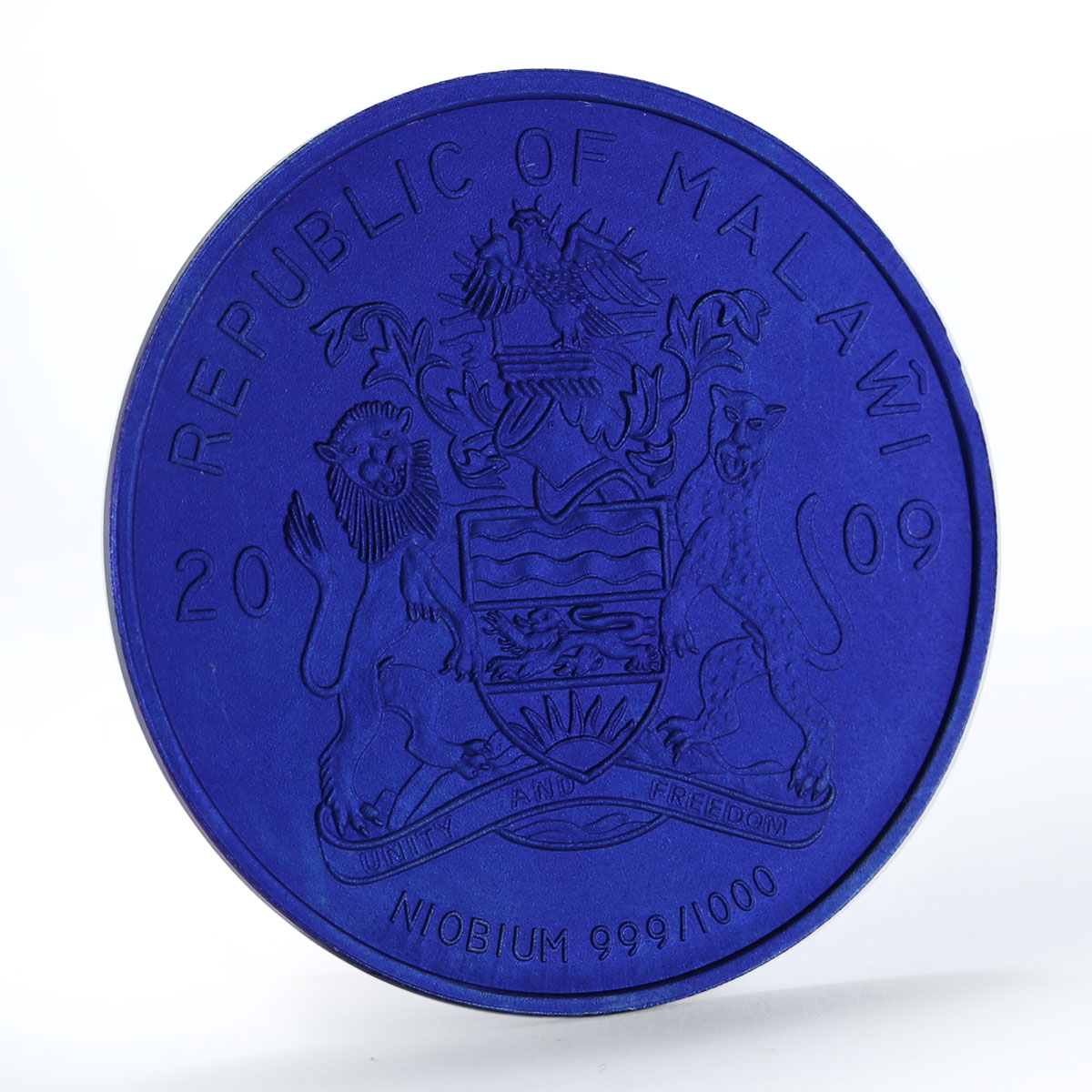 Malawi 50 kwacha International Space Station niobium coin 2009