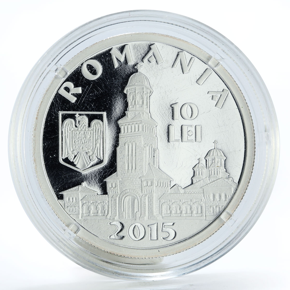 Romania 10 lei 150th Anniversary birth of King Ferdinand I silver coin 2015