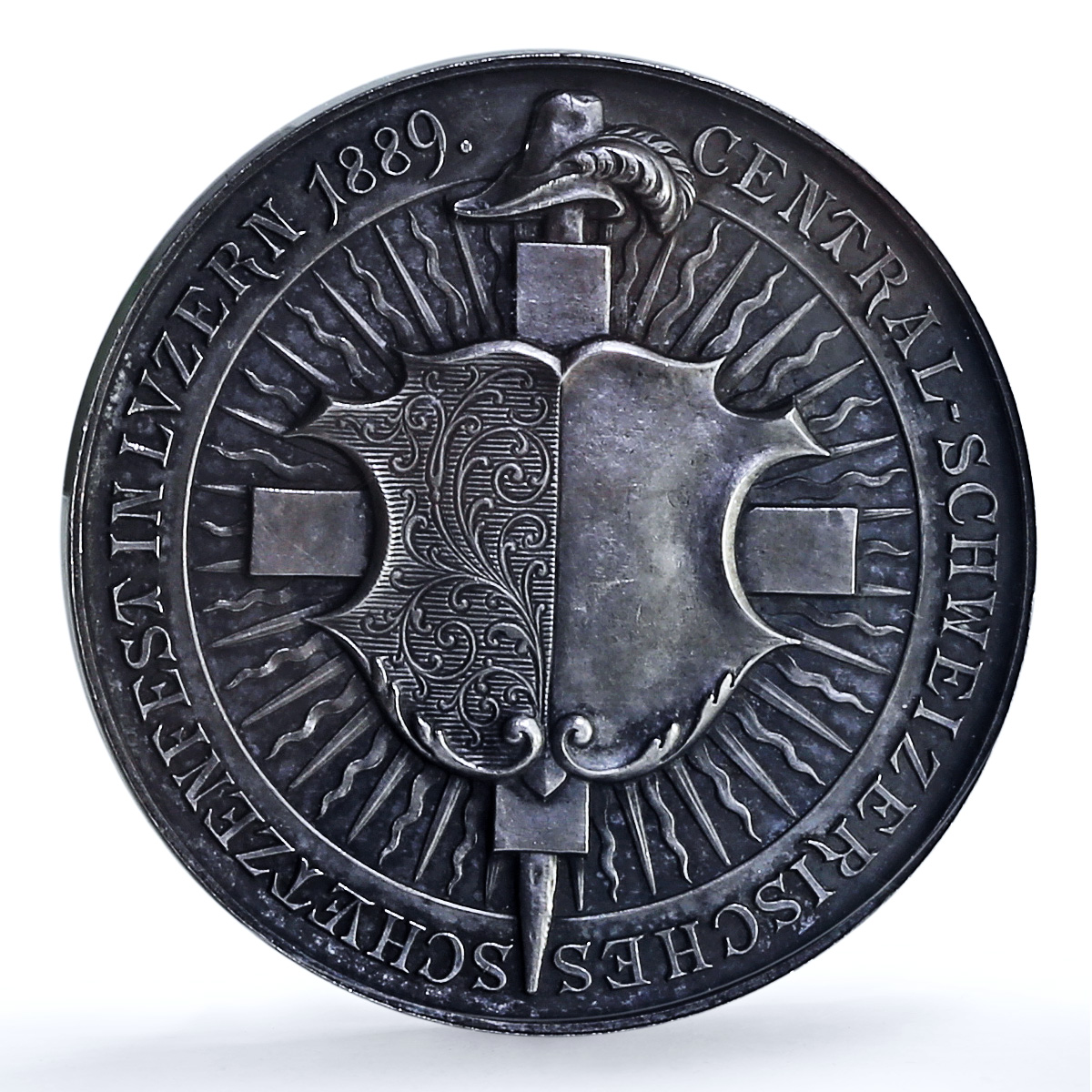 Switzerland Luzern Shooting Festival Richter 867 SP62 PCGS silver medal 1889 Switzerland Luzern Shooting Festival Richter 867 SP62 PCGS silver medal 1889
