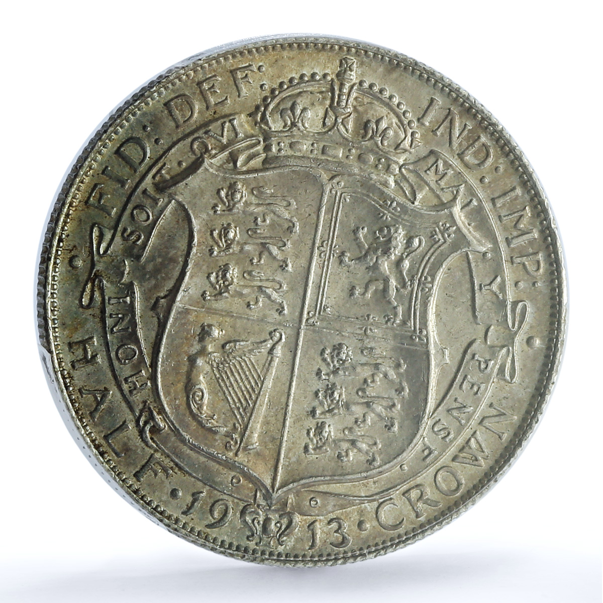Great Britain 1/2 crown George V KM-818 S-4011 MS 63 PCGS silver coin 1913 Great Britain 1/2 crown George V KM-818 S-4011 MS 63 PCGS silver coin 1913