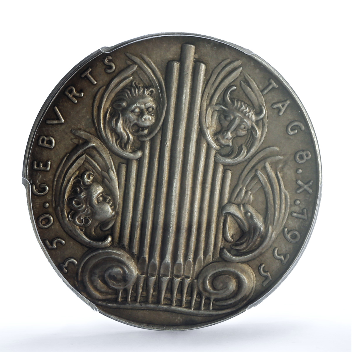 Germany Third Reich Heinrich Schutz Composer Kienast-504 SP 63 silver medal 1935 Germany Third Reich Heinrich Schutz Composer Kienast-504 SP 63 silver medal 1935