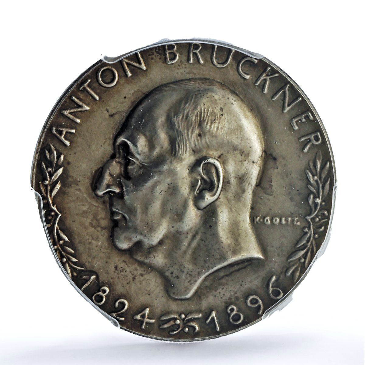 Germany Third Reich Bruckner Composer Kienast-495 SP 63 PCGS silver medal 1934 Germany Third Reich Bruckner Composer Kienast-495 SP 63 PCGS silver medal 1934