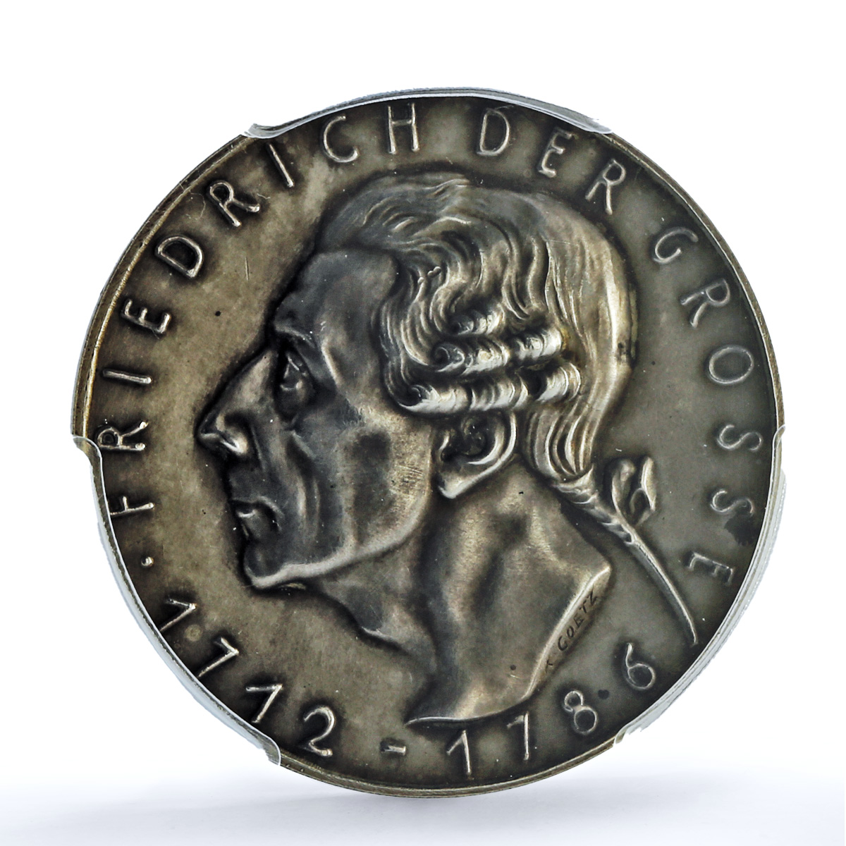 Germany Third Reich Frederick II Great Kienast-512 SP 63 PCGS silver medal 1936 Germany Third Reich Frederick II Great Kienast-512 SP 63 PCGS silver medal 1936
