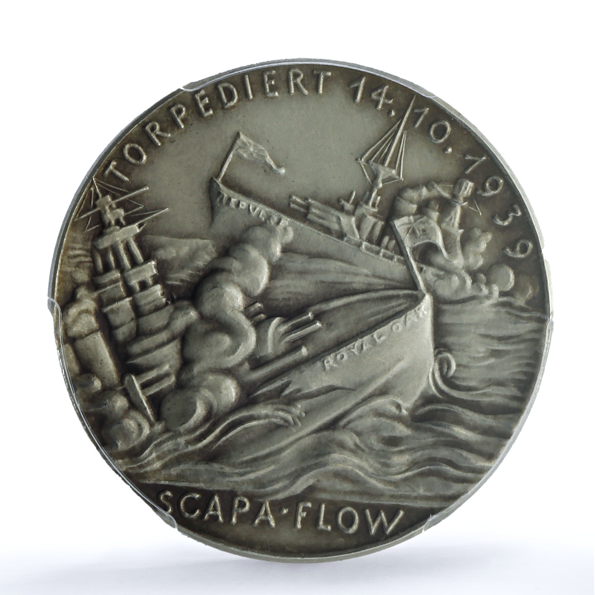 Germany Third Reich Prien Scapa Flow Kienast-564 SP 62 PCGS silver medal 1939 Germany Third Reich Prien Scapa Flow Kienast-564 SP 62 PCGS silver medal 1939