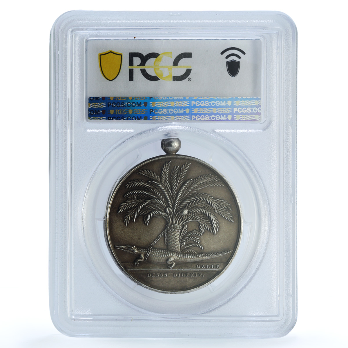 France Egypt Conquest An VII Restrike Lec-11 Crocodile MS 62 PCGS silvered medal France Egypt Conquest An VII Restrike Lec-11 Crocodile MS 62 PCGS silvered medal