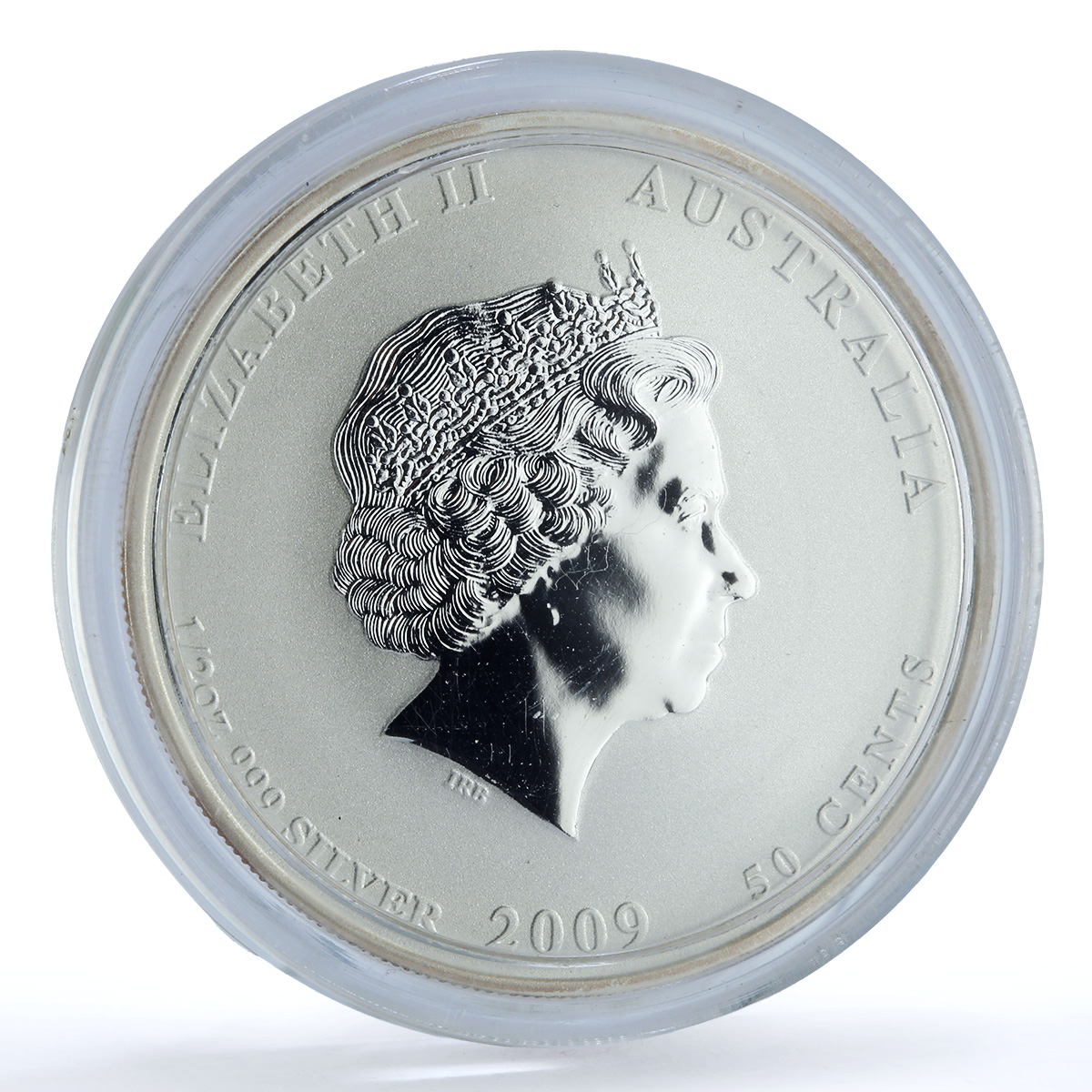 Australia 50 cents Year of the Ox KM-1750 Lunar Series 2 Bull silver coin 2009 Australia 50 cents Year of the Ox KM-1750 Lunar Series 2 Bull silver coin 2009