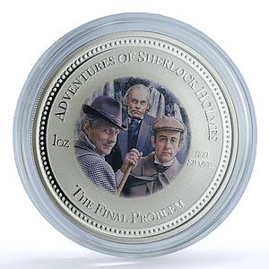 Cook Islands 2 dollars Final Problem Literature Cinema Holmes silver coin 2007
