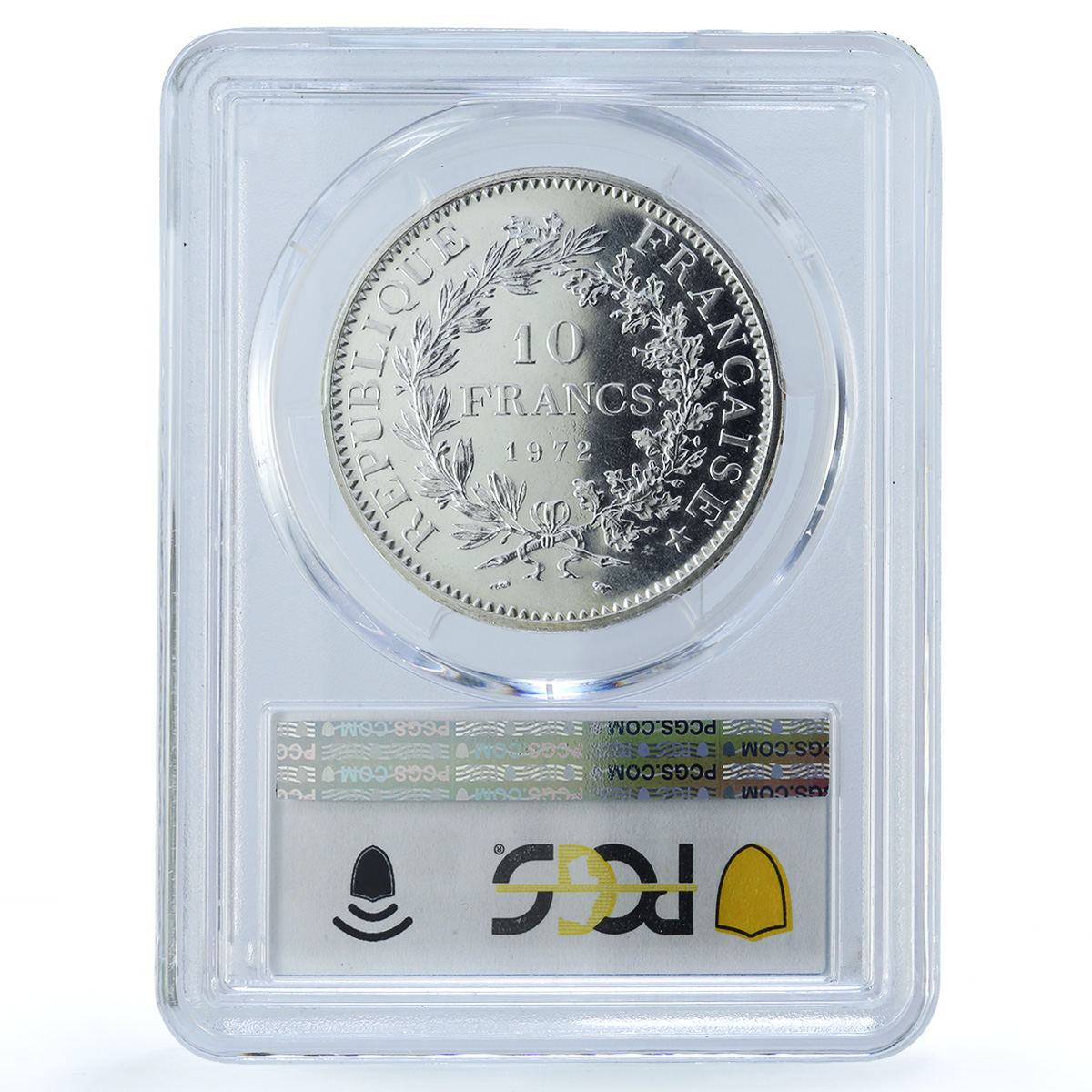 France 10 francs Hercules KM-932 Gad-813 F-364 MS 67 PCGS silver coin 1972 France 10 francs Hercules KM-932 Gad-813 F-364 MS 67 PCGS silver coin 1972