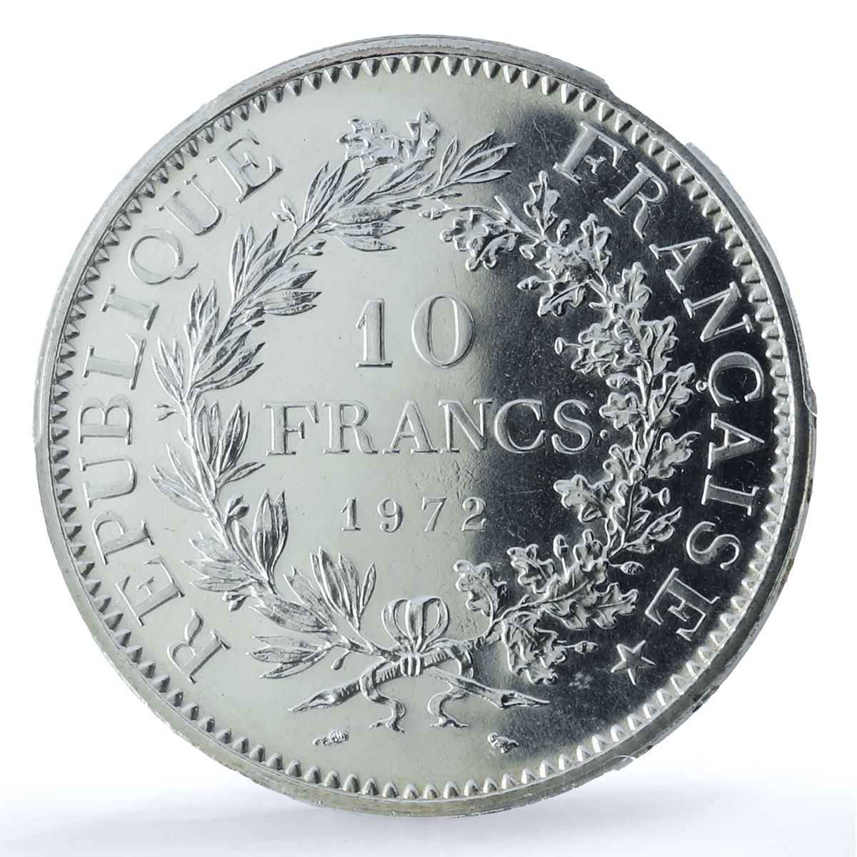 France 10 francs Hercules KM-932 Gad-813 F-364 MS 67 PCGS silver coin 1972 France 10 francs Hercules KM-932 Gad-813 F-364 MS 67 PCGS silver coin 1972