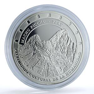 Peru 1 sol Machu Picchu Ibero-American Architecture proof silver coin 2005