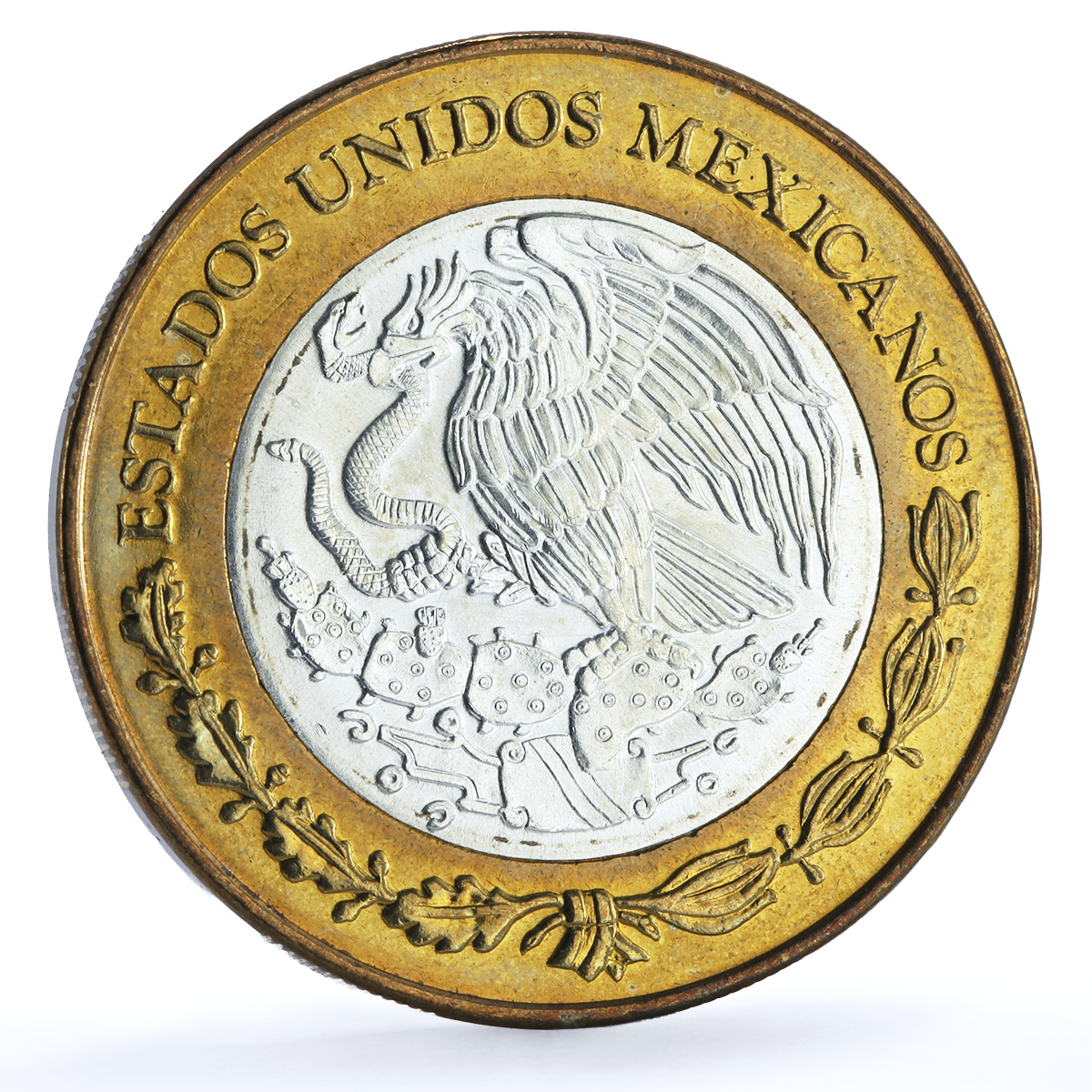 Mexico 100 pesos Quintana State 1st Edition KM-736 Federation bimetal coin 2004