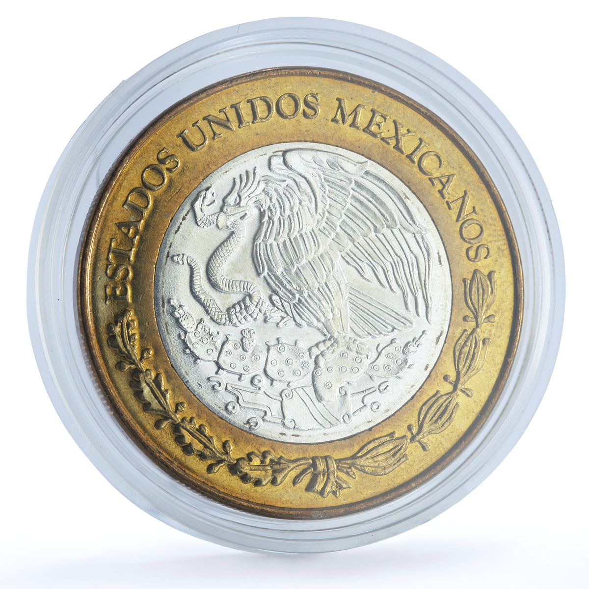 Mexico 100 pesos Quintana State 1st Edition KM-736 Federation bimetal coin 2004