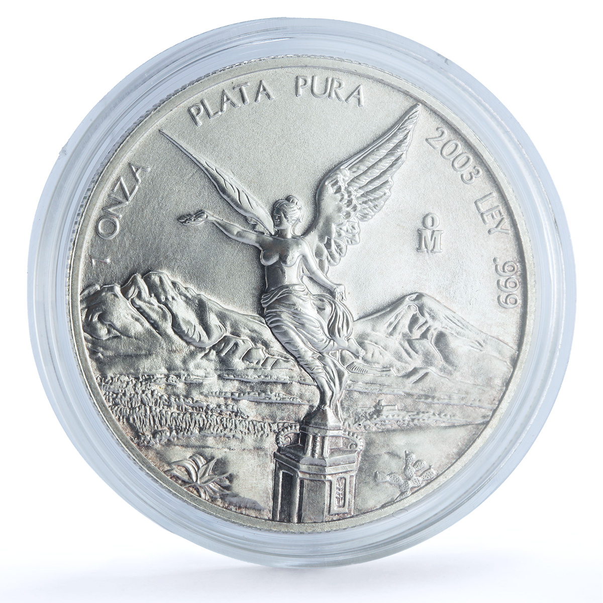 Mexico 1 onza Libertad Angel of Independence KM-639 Bullion silver coin 2003