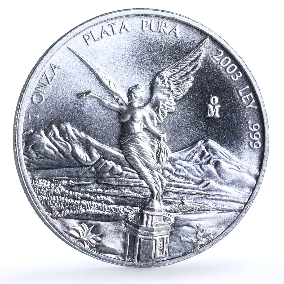 Mexico 1 onza Libertad Angel of Independence KM-639 Bullion silver coin 2003