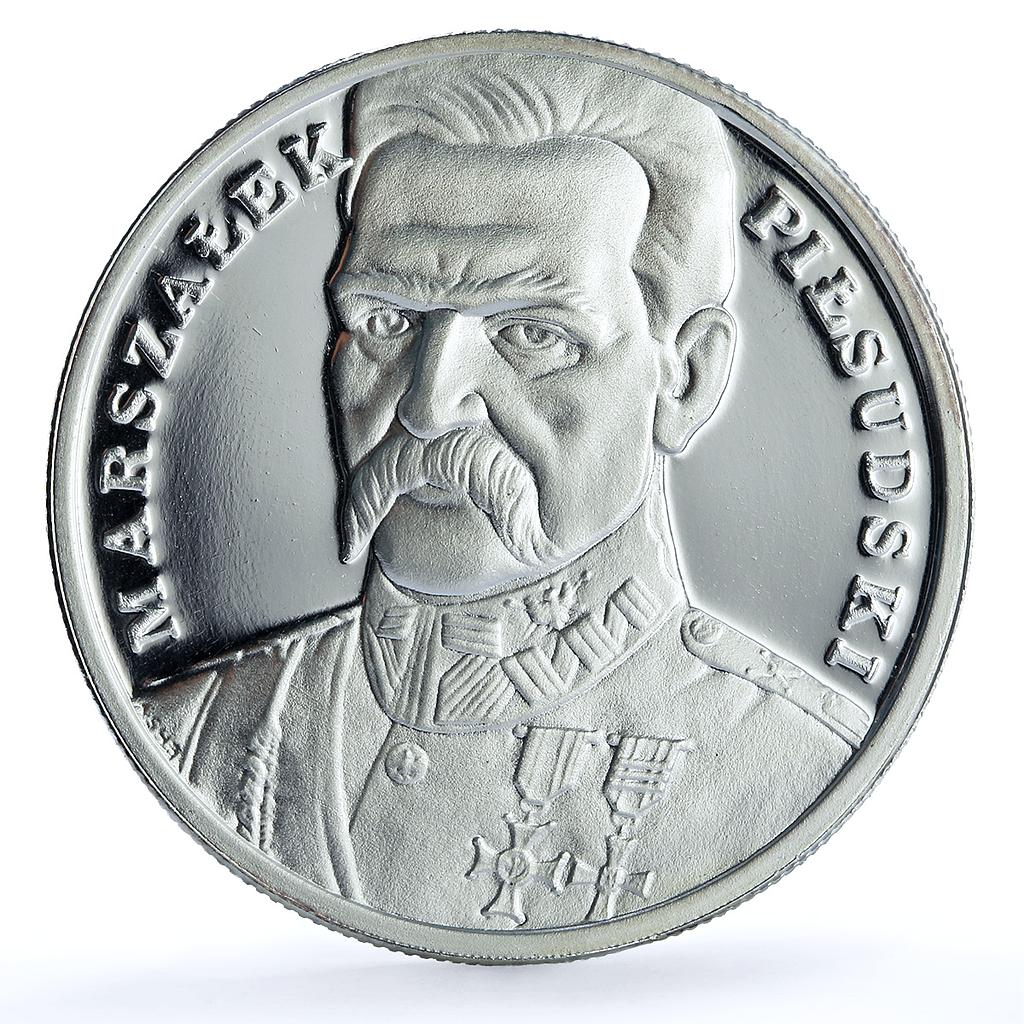 Poland 100000 zlotych Jozef Pilsudski Y#201 Politics proof silver coin 1990 Poland 100000 zlotych Jozef Pilsudski Y#201 Politics proof silver coin 1990
