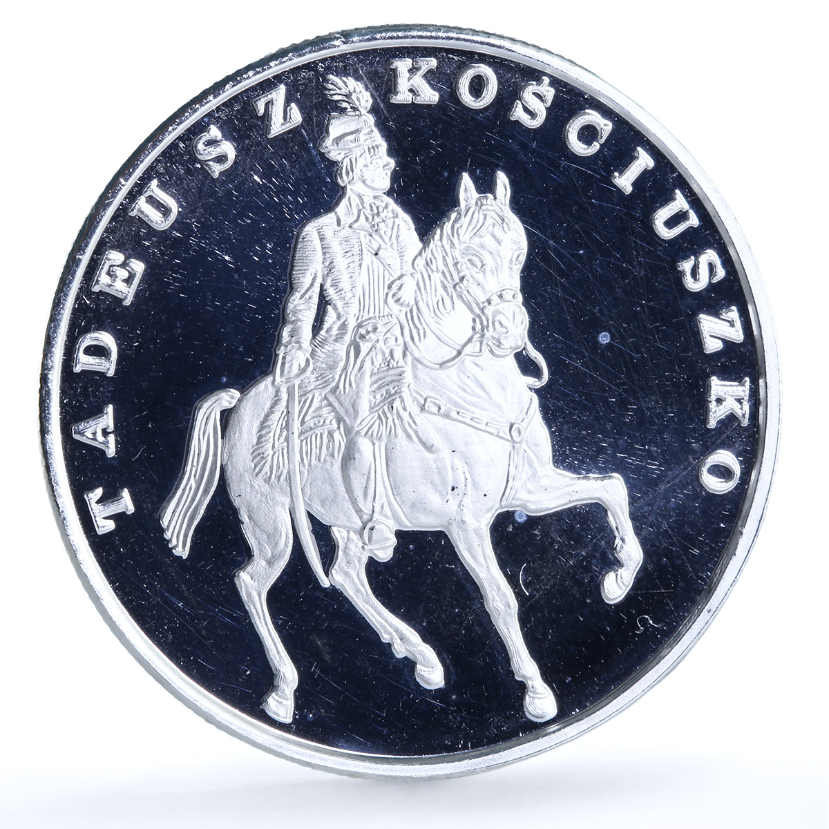 Poland 100000 zlotych Tadeusz Kosciuszko Y#200 Horseman proof silver coin 1990 Poland 100000 zlotych Tadeusz Kosciuszko Y#200 Horseman proof silver coin 1990