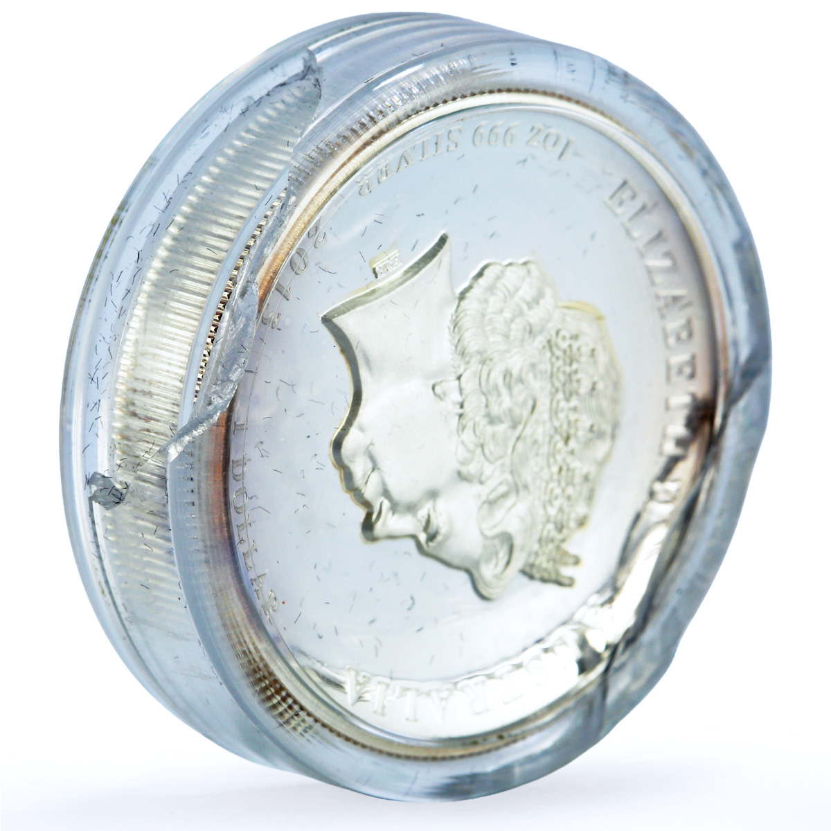 Australia 1 dollar Year Snake High Relief Lunar Series 2 proof silver coin 2013 Australia 1 dollar Year Snake High Relief Lunar Series 2 proof silver coin 2013