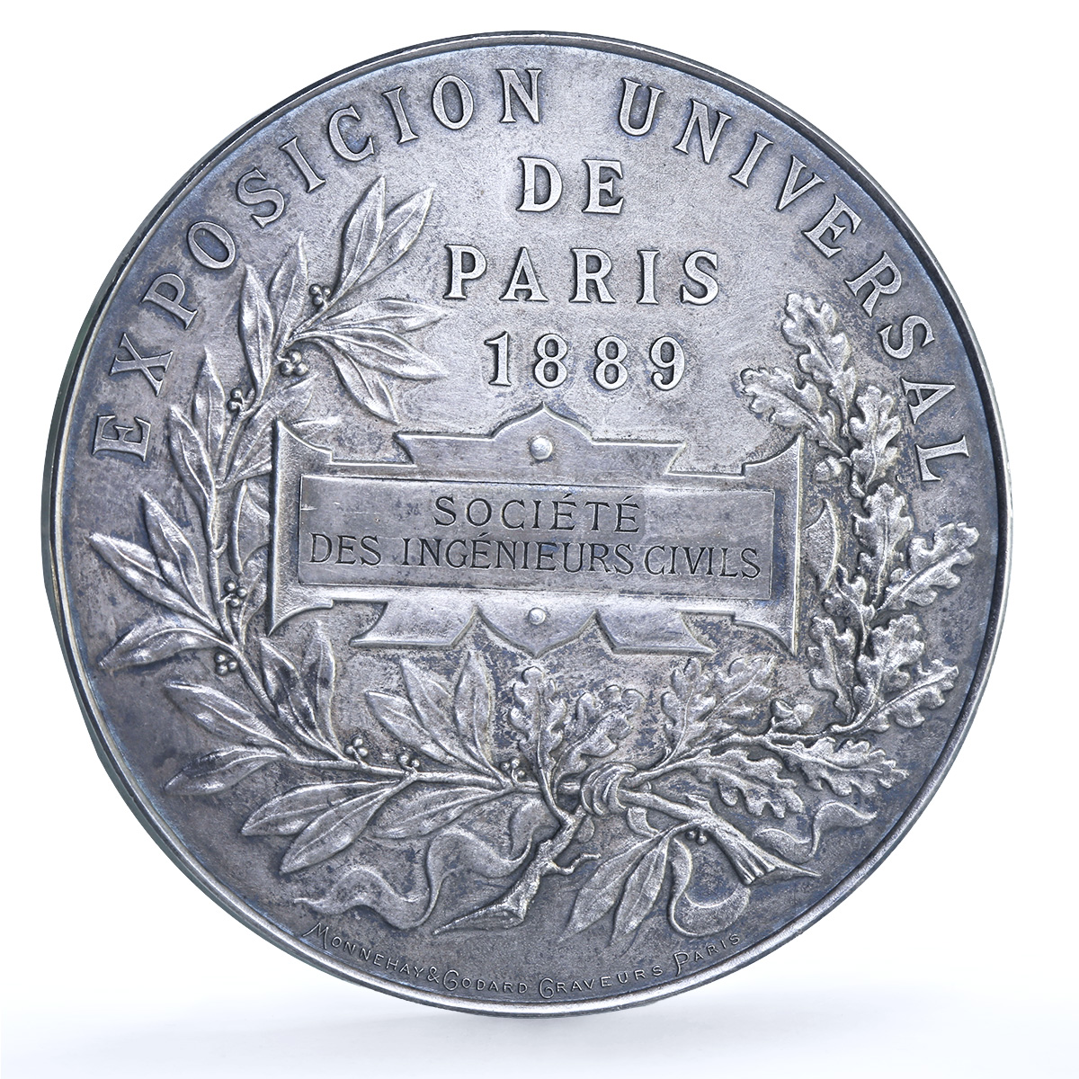 France Expo Paris Societe Ingenieurs Civils Mexico Contreras silver medal 1899 France Expo Paris Societe Ingenieurs Civils Mexico Contreras silver medal 1899
