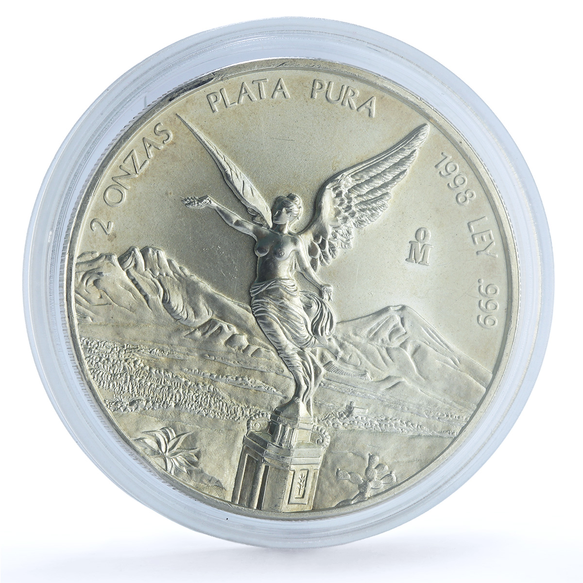 Mexico 2 onzas Libertad Angel of Independence KM-614 Bullion silver coin 1998 Mexico 2 onzas Libertad Angel of Independence KM-614 Bullion silver coin 1998