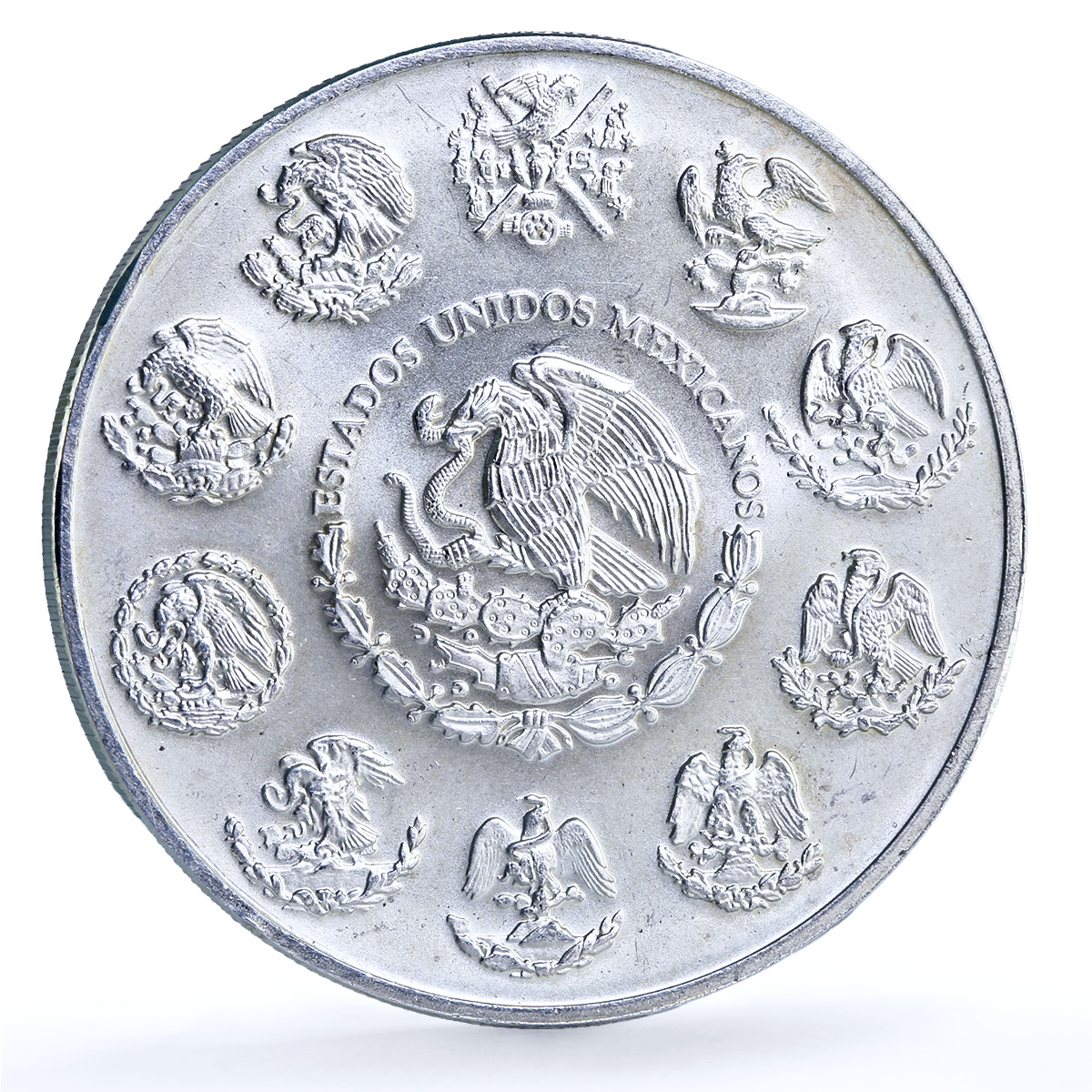 Mexico 2 onzas Libertad Angel of Independence KM-614 Bullion silver coin 1998 Mexico 2 onzas Libertad Angel of Independence KM-614 Bullion silver coin 1998