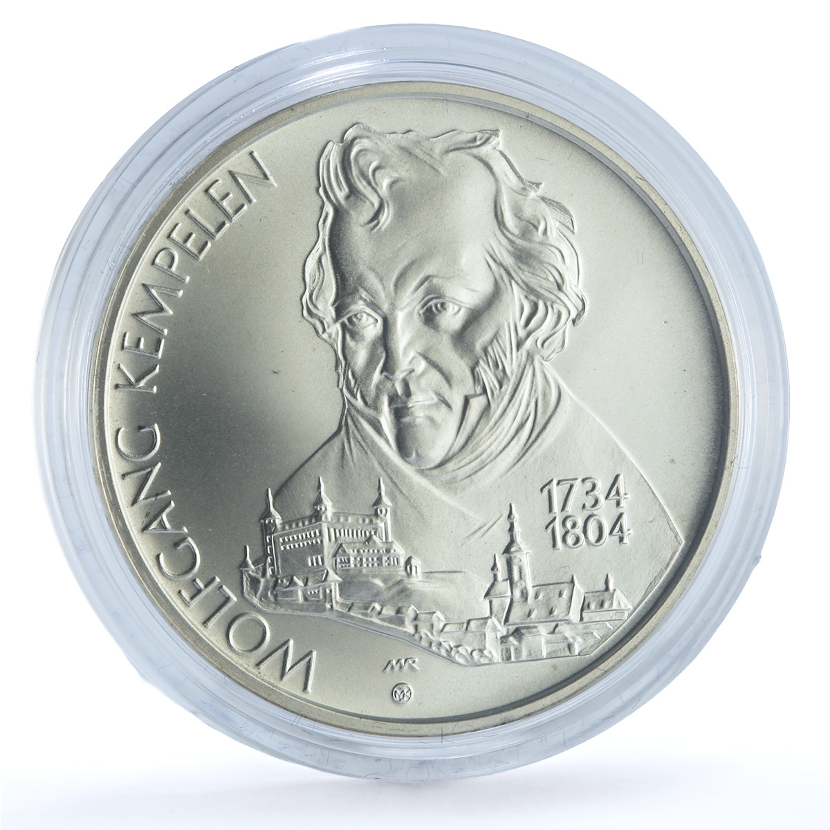 Slovakia 200 korun Wolfgang Kempelen Matte KM-75 Chess Machine silver coin 2004 Slovakia 200 korun Wolfgang Kempelen Matte KM-75 Chess Machine silver coin 2004