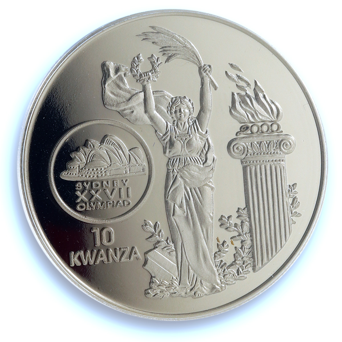 Angola 10 kwanzas Sydney Olympics KM-93 Opera House PR 70 PCGS CuNi coin 1999 Angola 10 kwanzas Sydney Olympics KM-93 Opera House PR 70 PCGS CuNi coin 1999