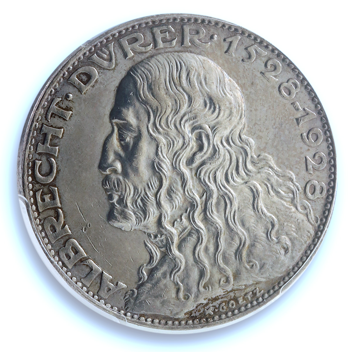 Germany Weimar Albrecht Durer Kienast-388 Goetz AU 58 PCGS silver medal 1928 Germany Weimar Albrecht Durer Kienast-388 Goetz AU 58 PCGS silver medal 1928