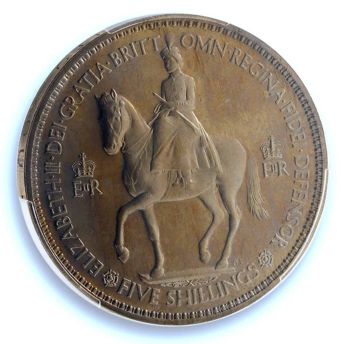 Great Britain 1 crown Elizabeth II Coronation KM-894 PR 65 PCGS CuNi coin 1953 Great Britain 1 crown Elizabeth II Coronation KM-894 PR 65 PCGS CuNi coin 1953