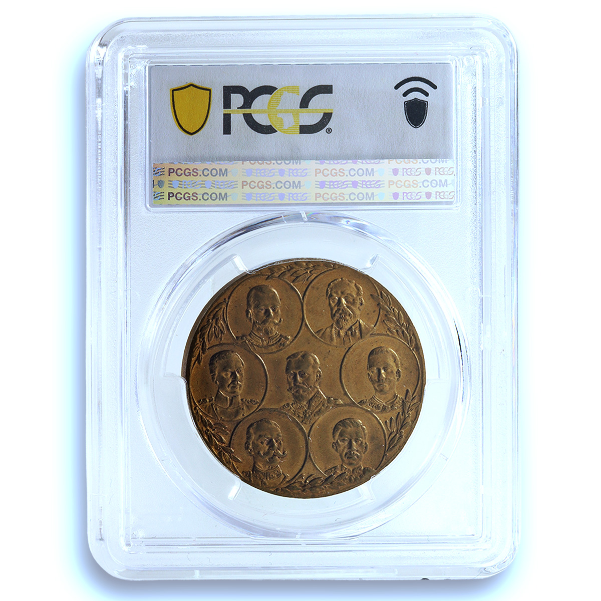 Great Britain World War I Pro Causa Justitiae B-4113 MS 62 PCGS brass medal 1914 Great Britain World War I Pro Causa Justitiae B-4113 MS 62 PCGS brass medal 1914