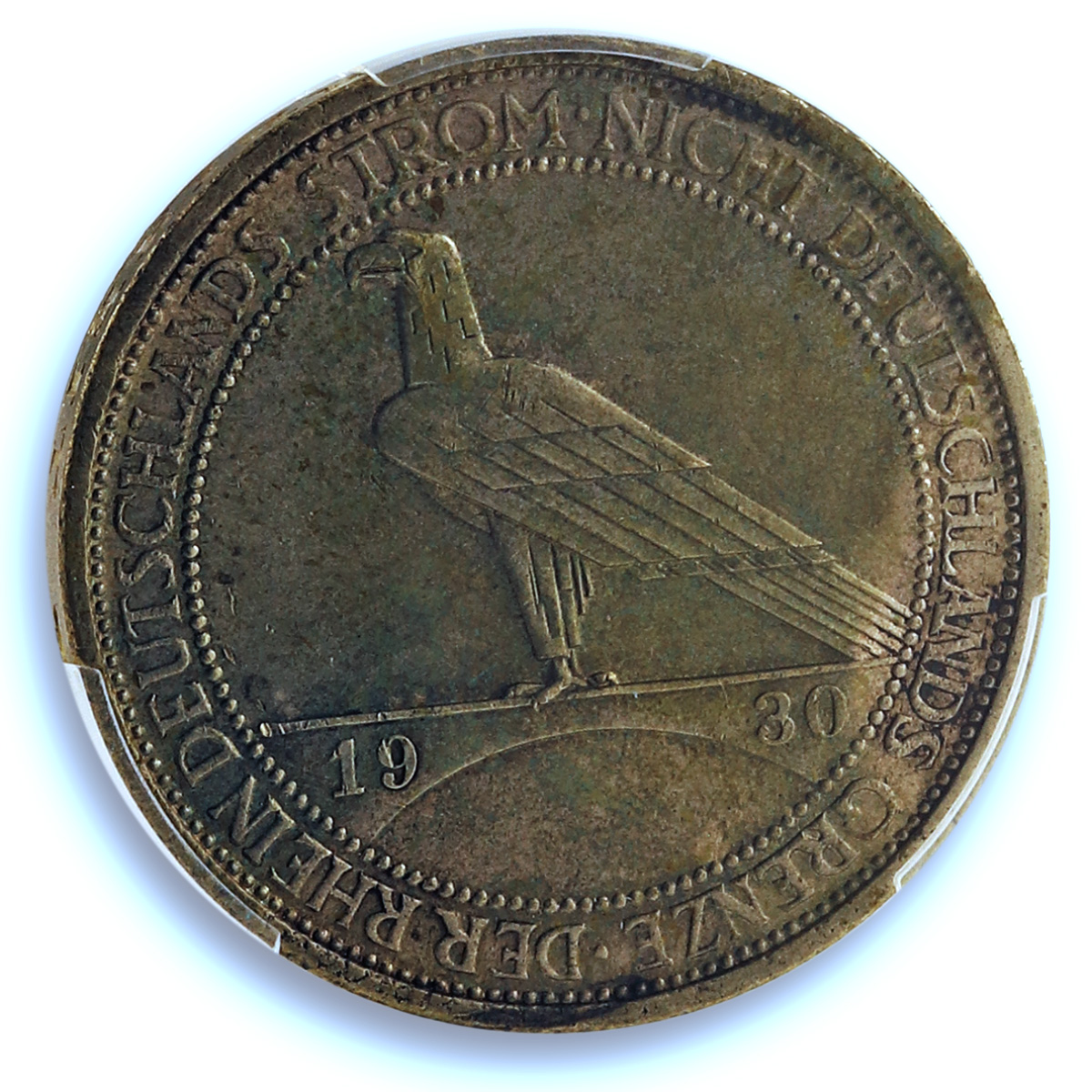 Germany Weimar 3 mark Rhineland KM-70 J-345 Eagle MS 64 PCGS silver coin 1930 D Germany Weimar 3 mark Rhineland KM-70 J-345 Eagle MS 64 PCGS silver coin 1930 D