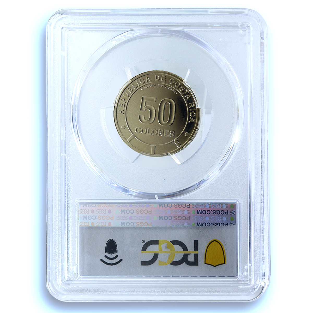 Costa Rica 50 colones Cottontail Rabbit KM-248 Fauna PR69 PCGS NiBrass coin 2023 Costa Rica 50 colones Cottontail Rabbit KM-248 Fauna PR69 PCGS NiBrass coin 2023