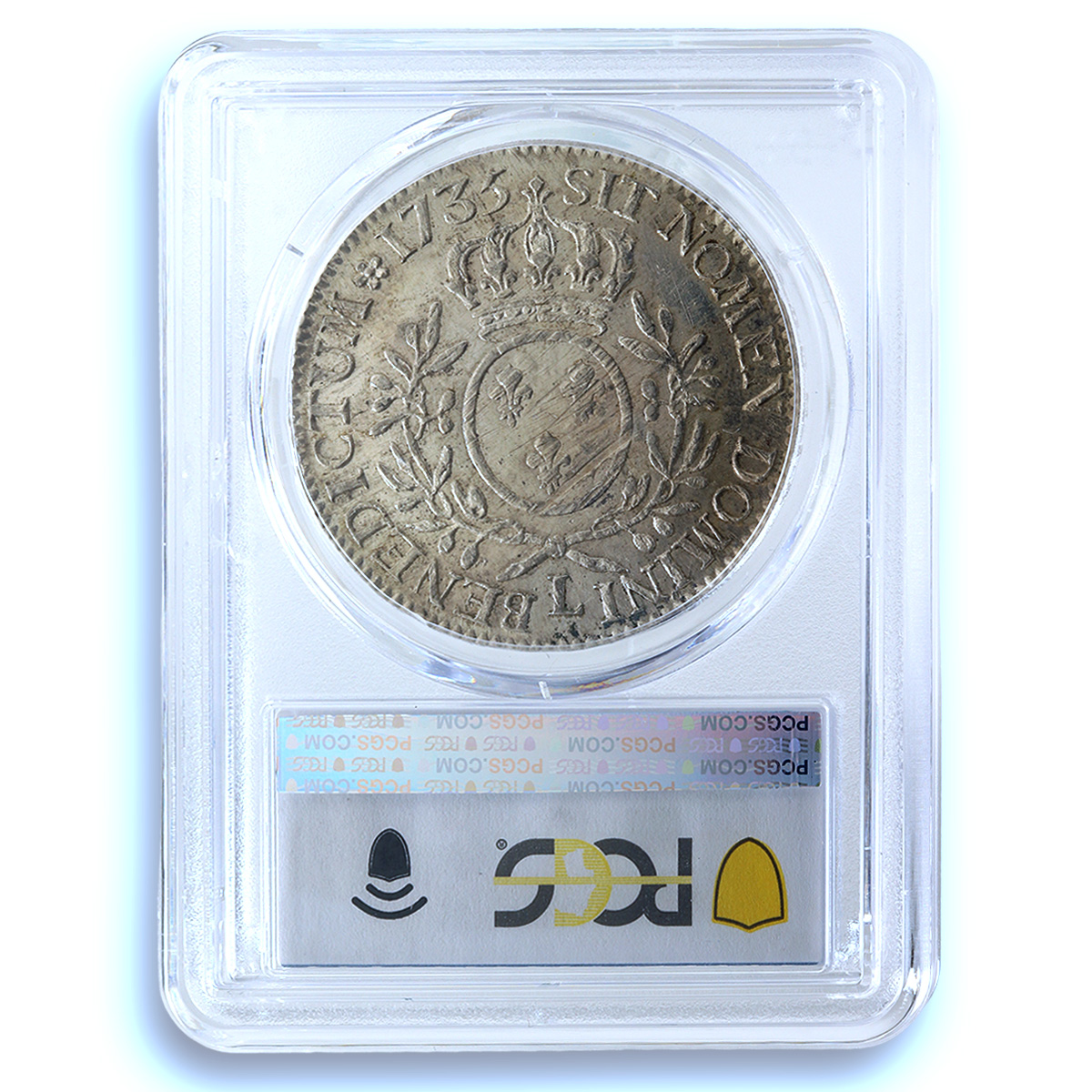 France 1 ecu Louis XV Bayonne KM-486.12 Gad-321 AU 58 PCGS silver coin 1735 L France 1 ecu Louis XV Bayonne KM-486.12 Gad-321 AU 58 PCGS silver coin 1735 L