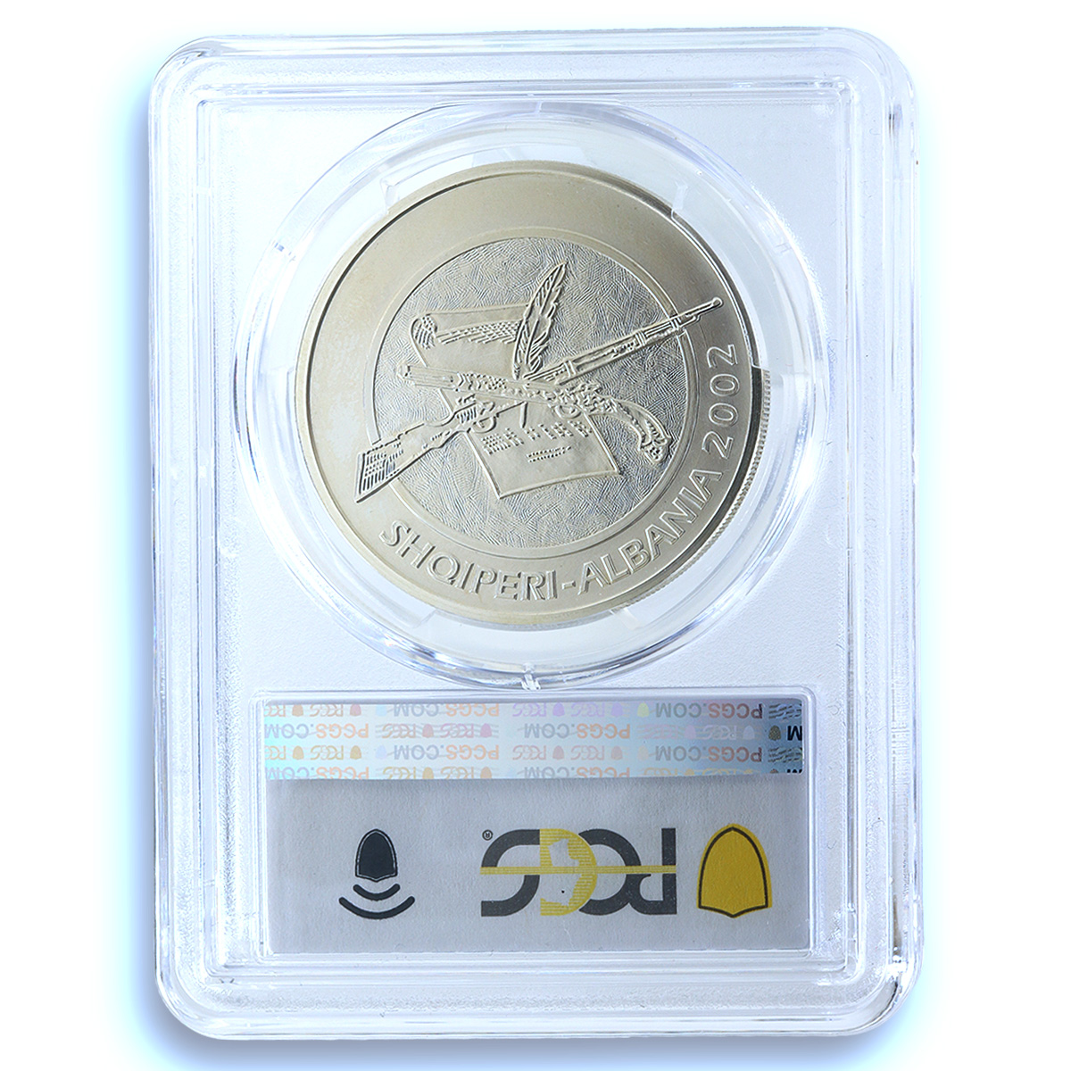 Albania 100 leke Independence KM-92 Ismail Qemali PR 66 PCGS silver coin 2002 Albania 100 leke Independence KM-92 Ismail Qemali PR 66 PCGS silver coin 2002